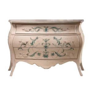 Commode 3 tiroirs decor&eacute;e