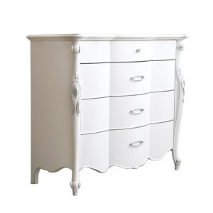 Commode modelée pour chambre avec 4 tiroirs