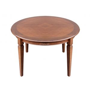 Table ronde diamètre 120 cm marquetée