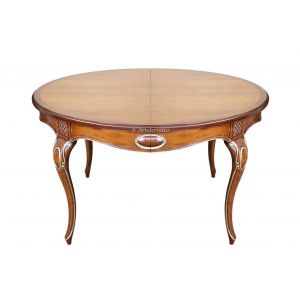 Table ronde 140 cm avec rallonge