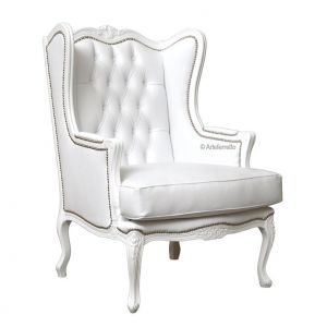 Fauteuil Bergère classique "All White"