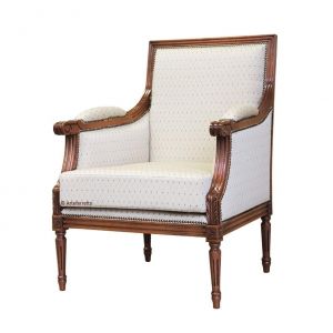 Fauteuil style Empire dos droit