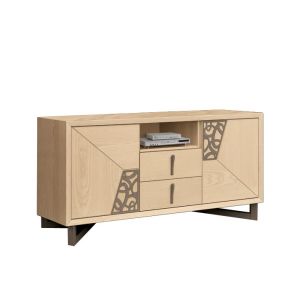 Meuble buffet contemporain 180 cm "Nature" - 2 portes 2 tiroirs