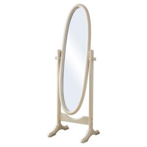 Miroir ovale sur pied