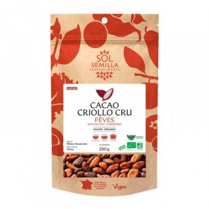 Fèves de cacao criollo crues bio équitable 250g