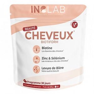 Biotiform biotine levure de bi&egrave;re s&eacute;l&eacute;nium zinc 60 comprim&eacute;s