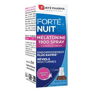 Forté Pharma FortéNuit Spray Sommeil Mélatonine 1900 20ml Endormissement rapide