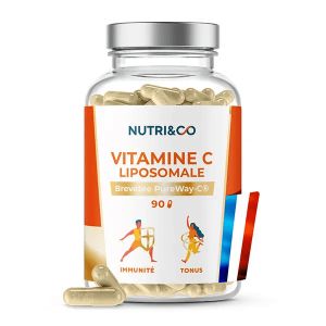 Nutri&Co Vitamine C Liposomale Immunit&eacute; et Tonus 90 g&eacute;lules Vegan