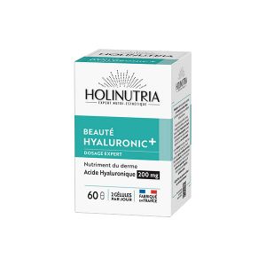 Holinutria Acide hyaluronique pur, constituant de la peau, 60 gélules végétales