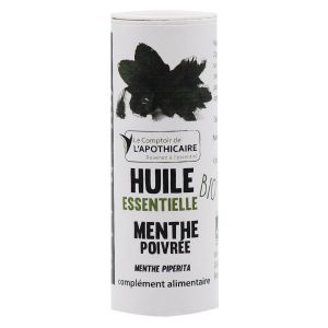 Le Comptoir de l'Apothicaire Huile Essentielle Menthe Poivrée Bio 10ml