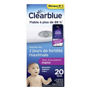 Clearblue Test Ovulation Digital 1 Hormone ( 2 jours de fertilit&eacute;) x20