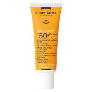Isispharma Uveblock SPF50+ Dry Touch Ultra-Fluide Toucher Sec teinté Medium 40ml