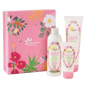 Fleurance Nature - Coffret rose Bio - 200ml, 150ml, 50ml