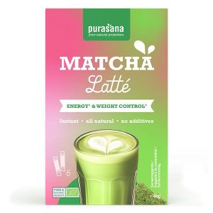 Purasana Latt&eacute; Instantan&eacute; Matcha BIO 6 x 10 g