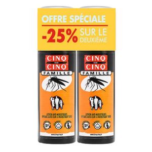 Cinq sur cinq Spray Famille Anti-Moustiques 100ml - Promo Lot de 2 Cinq sur Cinq