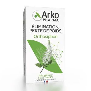 Arkopharma Arkog&eacute;lules Elimination, Perte de poids Orthosiphon 45 g&eacute;lules
