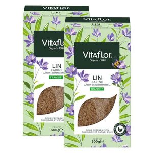 Vitaflor Infusion Farine de Lin 500g Lot de 2