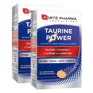 Fort&eacute; Pharma Taurine Power Lot de 2x 30 comprim&eacute;s effervescents Programme 2 mois