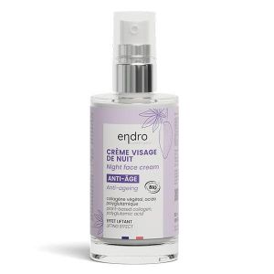 Endro Crème Visage Nuit Collagène Effet Tenseur 100% d’origine naturelle 50ml