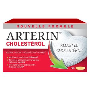 Arterin Cholestérol Complément Alimentaire à base de Plantes 30 Comprimés