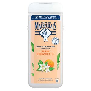 Le Petit Marseillais Douche & Bain Cr&egrave;me Extra Doux Fleur d'Oranger 650ml