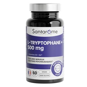 Santarome L-Tryptophane 500 mg Fonctions nerveuses 60 g&eacute;lules 1 &agrave; 2 mois