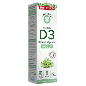SuperDiet La Vitamine D3 V&eacute;g&eacute;tale 1000UI 20ml