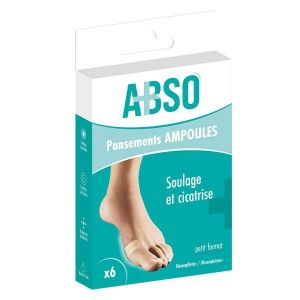 Marque Verte ABSO Pansements ampoules petit format - Bo&icirc;te de 6