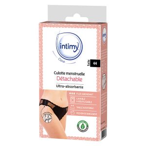 INTIMY CARE CULOTTE MENSTRUELLE DETACHABLE Taille 44 1 unité + 1 pochon