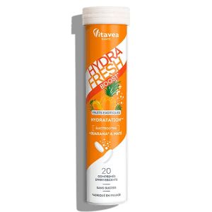 Vitavea HydraFresh Hydratation Boost Guarana Mat&eacute; 20 comprim&eacute;s effervescents