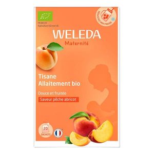 Weleda Tisane Allaitement bio Pêche Abricot 20 sachets