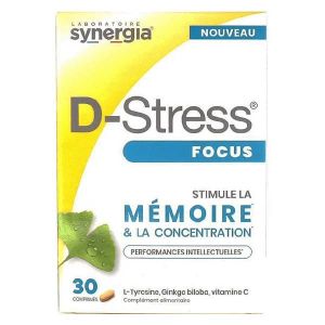 Synergia D-Stress Focus 30 comprim&eacute;s