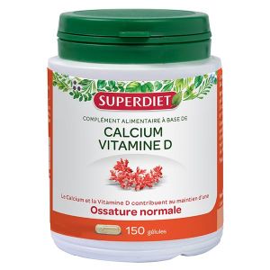 Superdiet Calcium + Vitamine D 150 gélules