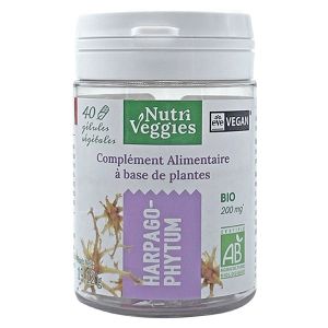 Nutriveggies Harpagophytum Bio Confort Articulaire 40 g&eacute;lules