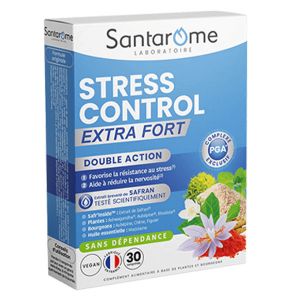 Santarome Bio - Stress Control Bio - D&eacute;stresse - Safran - 30 g&eacute;lules