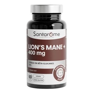 Santarome Lion's Mane 400 mg Concentration et m&eacute;moire Format 1 mois