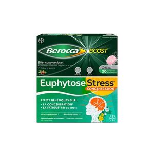 Euphytose Zen Stress 30 comprimés + Berocca Boost vitamines 30 comprimés effervescents