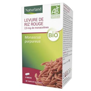 Naturland Levure de Riz Rouge Bio 120 gélules