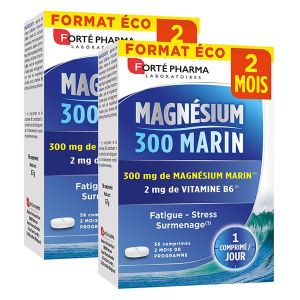 Forté Pharma Magnésium 300 Marin Lot de 2x56 comprimés