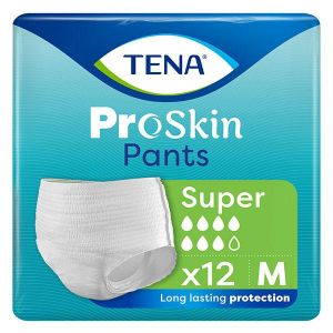 TENA Proskin Pants Sous-V&ecirc;tement Absorbant Super Taille M 12 unit&eacute;s