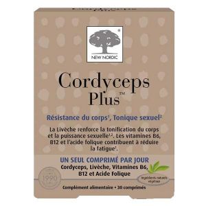 Vitalco New Nordic Cordyceps Plus Vitalité, endurance et tonus sexuel - 30comprimés