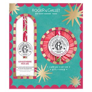 Roger&Gallet Coffret Eau Parfum&eacute;e Bienfaisante Gingembre Rouge 30ml et Savon 100g