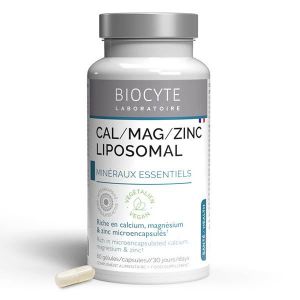 Biocyte Cal Mag Zinc Liposomal 60 gélules