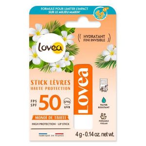 Lovea - Stick L&egrave;vres FPS 50 Haute Protection - Mono&iuml; de Tahiti 4g