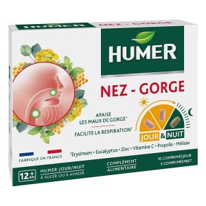 Humer Nez-gorge Jour / Nuit 15 comprim&eacute;s