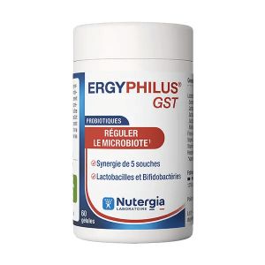 Nutergia Ergyphilus GST Probiotiques r&eacute;gulation du microbiote 60 g&eacute;lules
