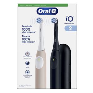 Oral-B Duopack iO Laboratory 2 Brosses &agrave; dents Electriques Rose - Noire