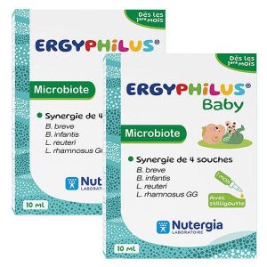 Nutergia Ergyphilus Baby Probiotiques 10ml Lot 2