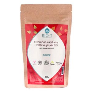 Bio-T Coloration V&eacute;g&eacute;tale rouge - Bio et 100% naturel - 100g