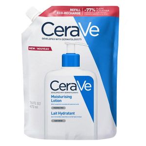 CeraVe Soin Corps Lait Hydratant Eco Recharge Visage et Corps Peaux S&egrave;ches &agrave; Tr&egrave;s S&egrave;ches 473ml